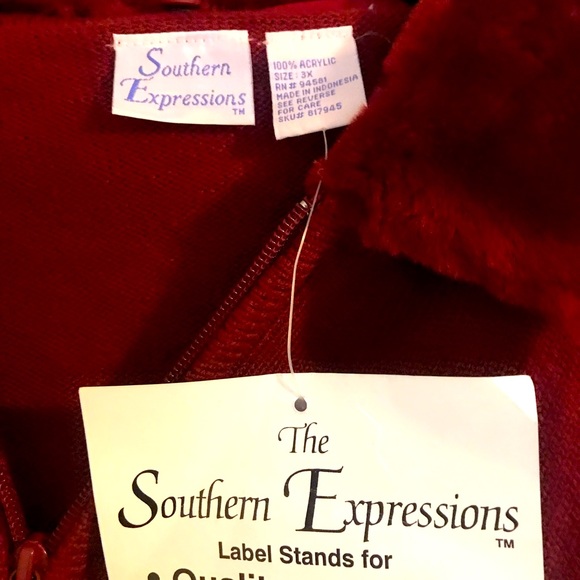 Burgundy Versatile Sweater/Jacket - Picture 2 of 4